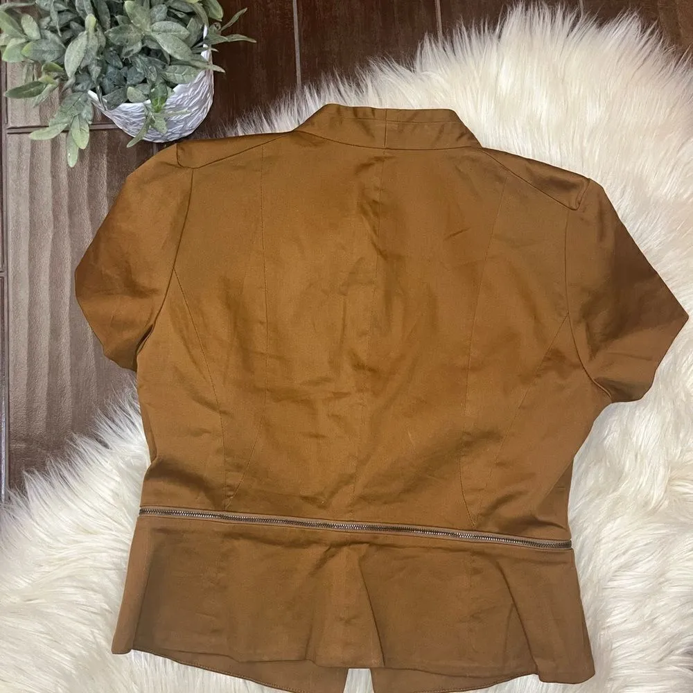 Worthington brown/mustard blazer size medium - Image 5