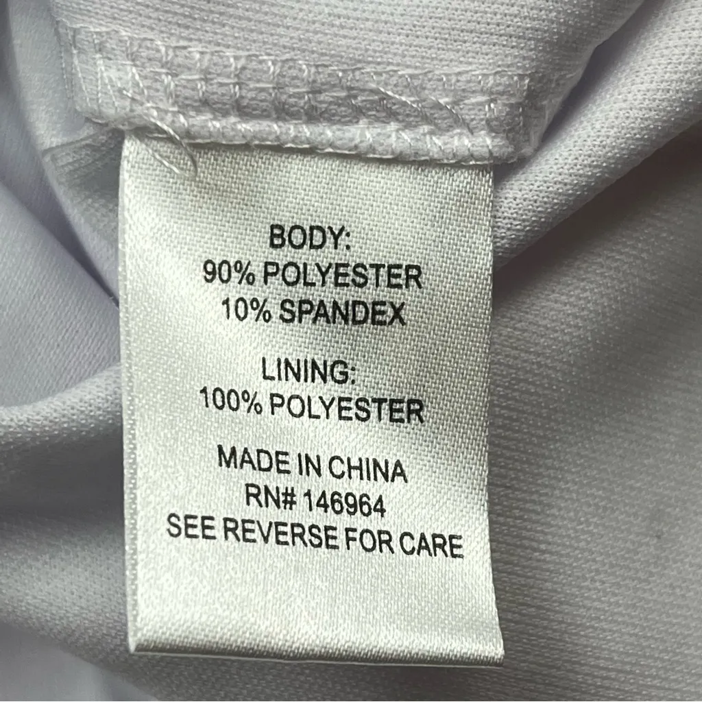 Donna Ricco White Blue Floral Off the Shoulder‎ Bell Sleeve Dress 12 *TINY FLAW - Image 6