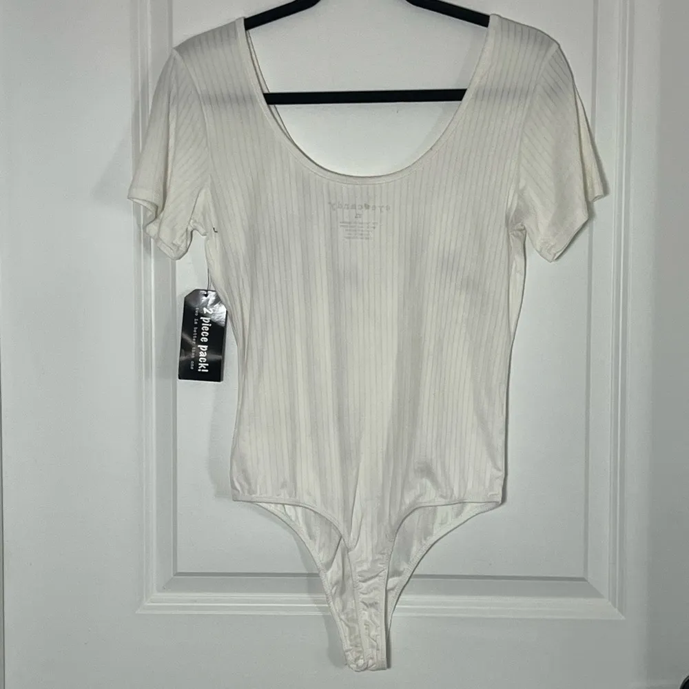 NWT - Eye Candy Women’s Ribbed Short Sleeve Bodysuit Stretch - Image 4