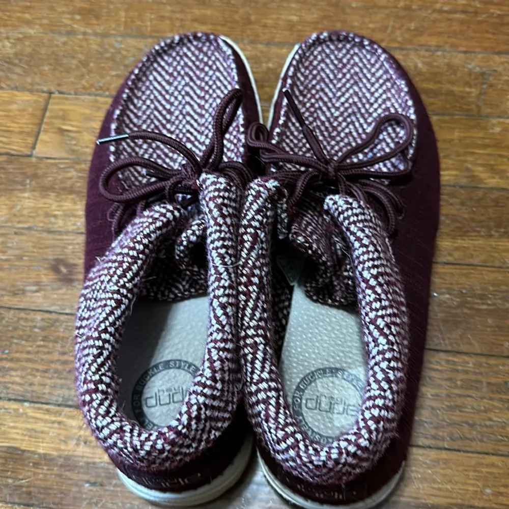 Hey Dude “Britt” Burgundy Mix Booties, Sz 9 - Image 5