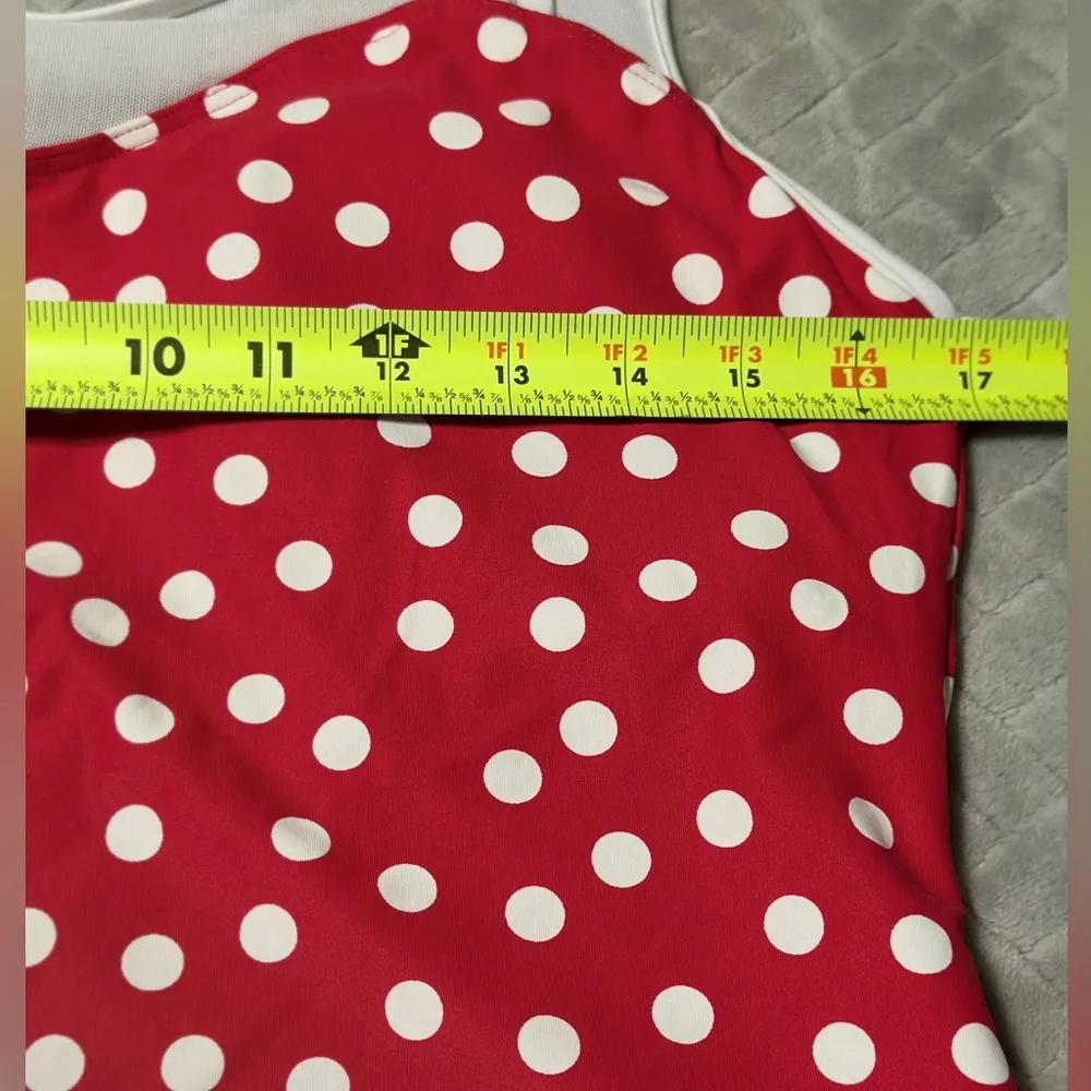Nip Tuck Swim Red/White Polka Dot Tankini
Top Size 12 - Image 2