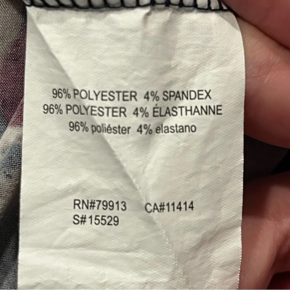 A Pea in the Pod Maternity Black & White Floral Red Polka Dot 3/4 Sleeve Dress S - Image 6