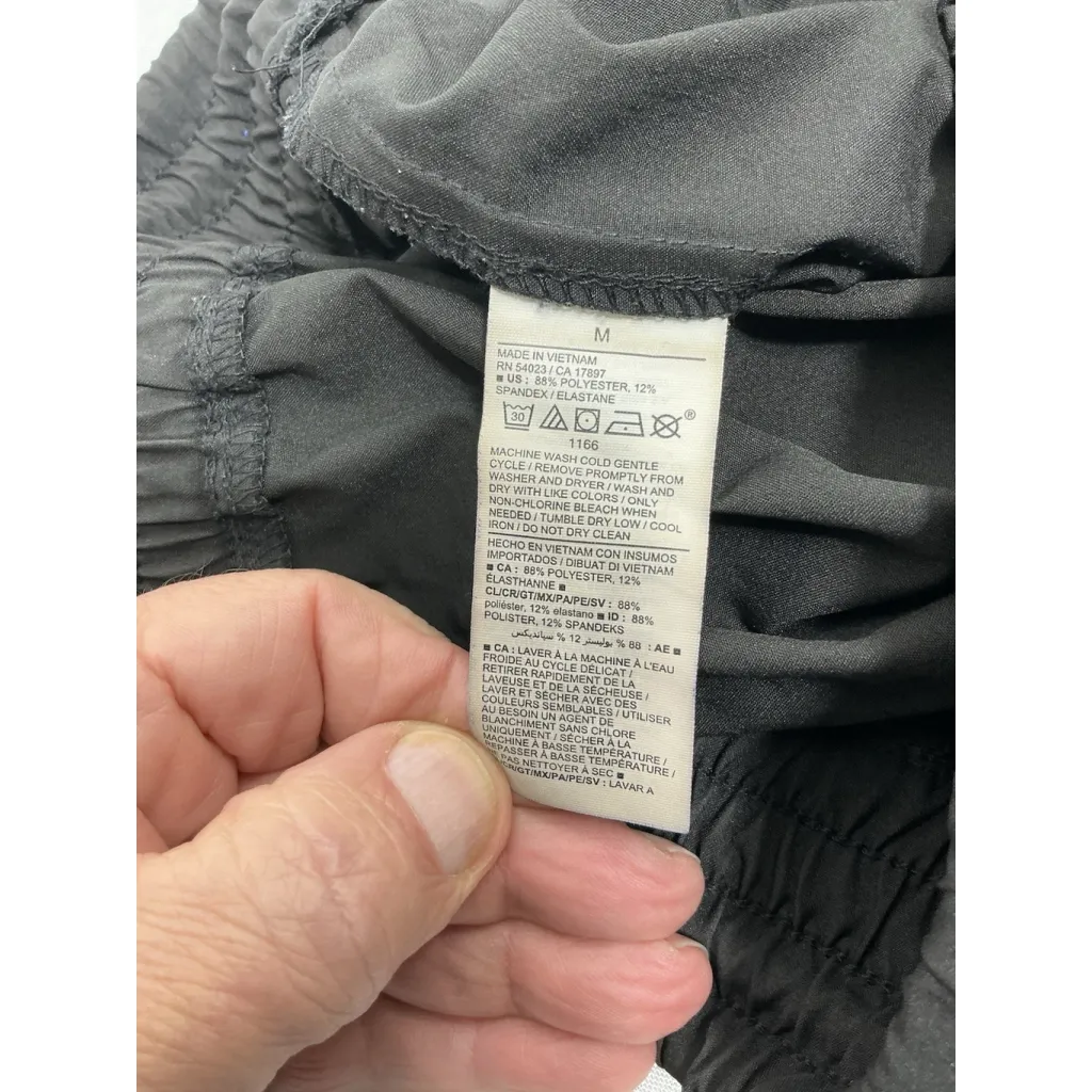 Womans Stretchtech Quick Dry Pullon Pants Medium Black Jogger Style Pockets - Image 4