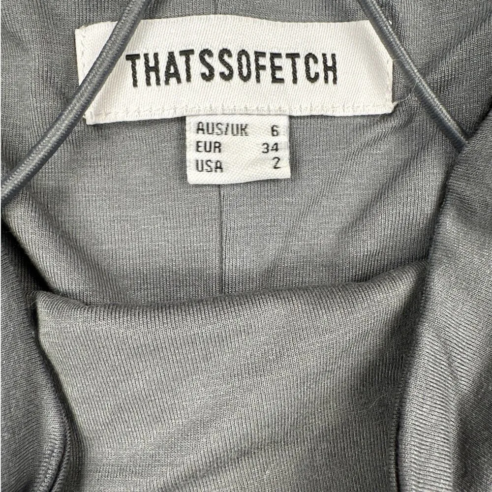 That’s So Fetch - Mace Playsuit in Charcoal Gray - Image 2