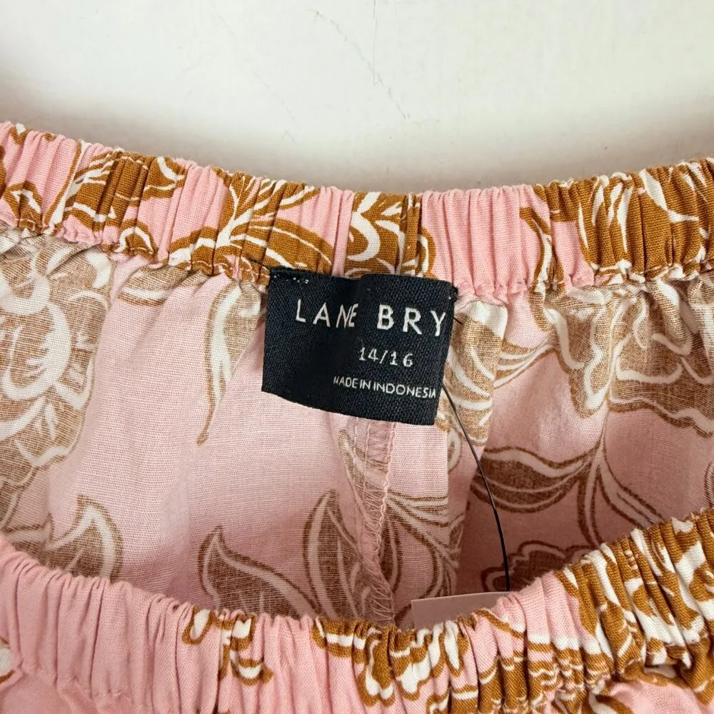 NWT  Classic Crop Square-Neck Puff-Sleeve Top Pink Plus Size 14/16 - Image 6