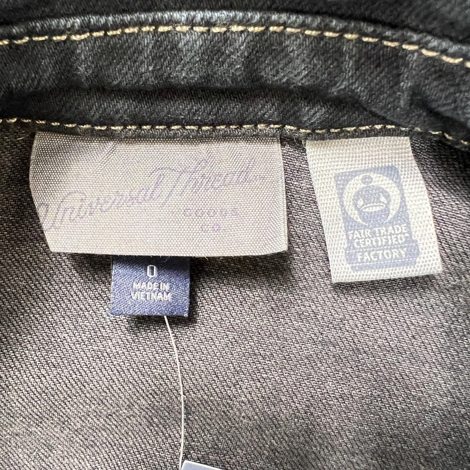 Universal Thread Fair Trade Denim Maxi Shirt Dress Long Sleeve‎ Button Front - Image 3