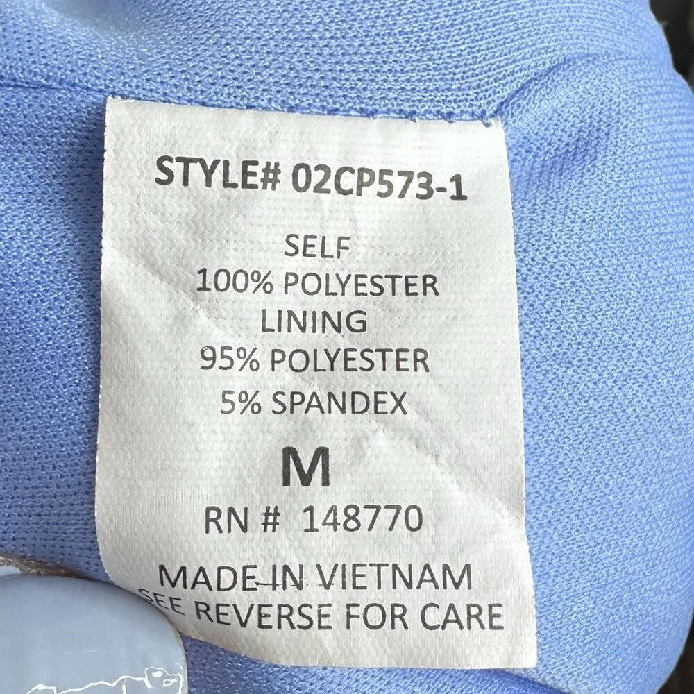 Sienna Sky Womens Tie Front Jumpsuit Blue and White Pinstripe Size Medium - Image 11