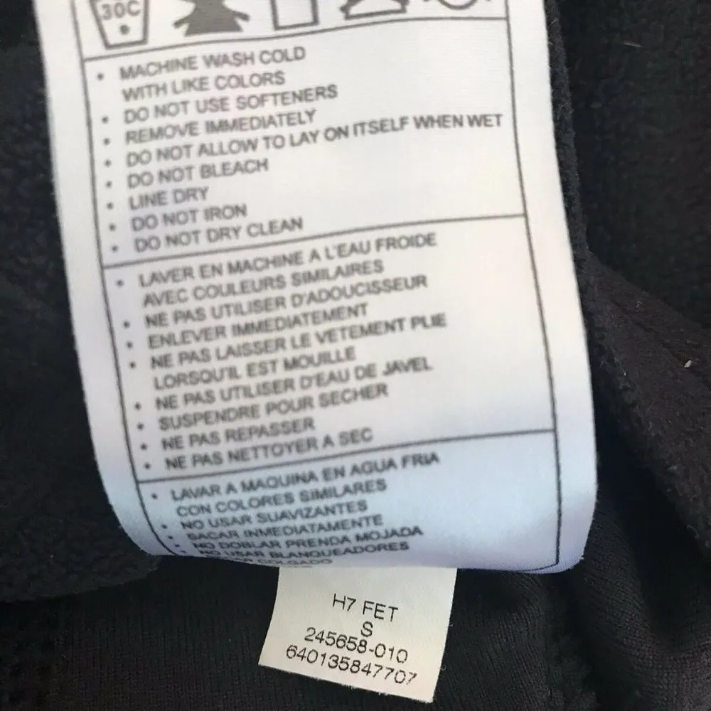 Nike half zip pullover sz Small Black LS fleece - Image 7