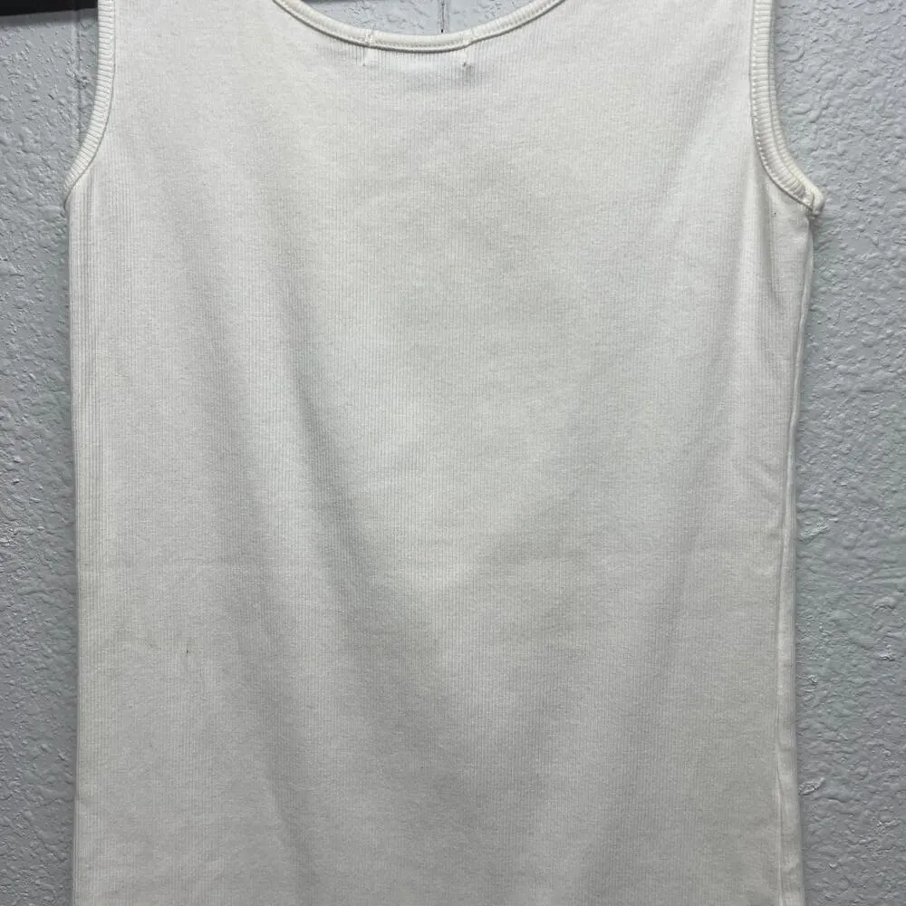 Prana Organic Cotton Crochet Cottage Coquette Beach Garden Women's Tank Top XS - Image 8