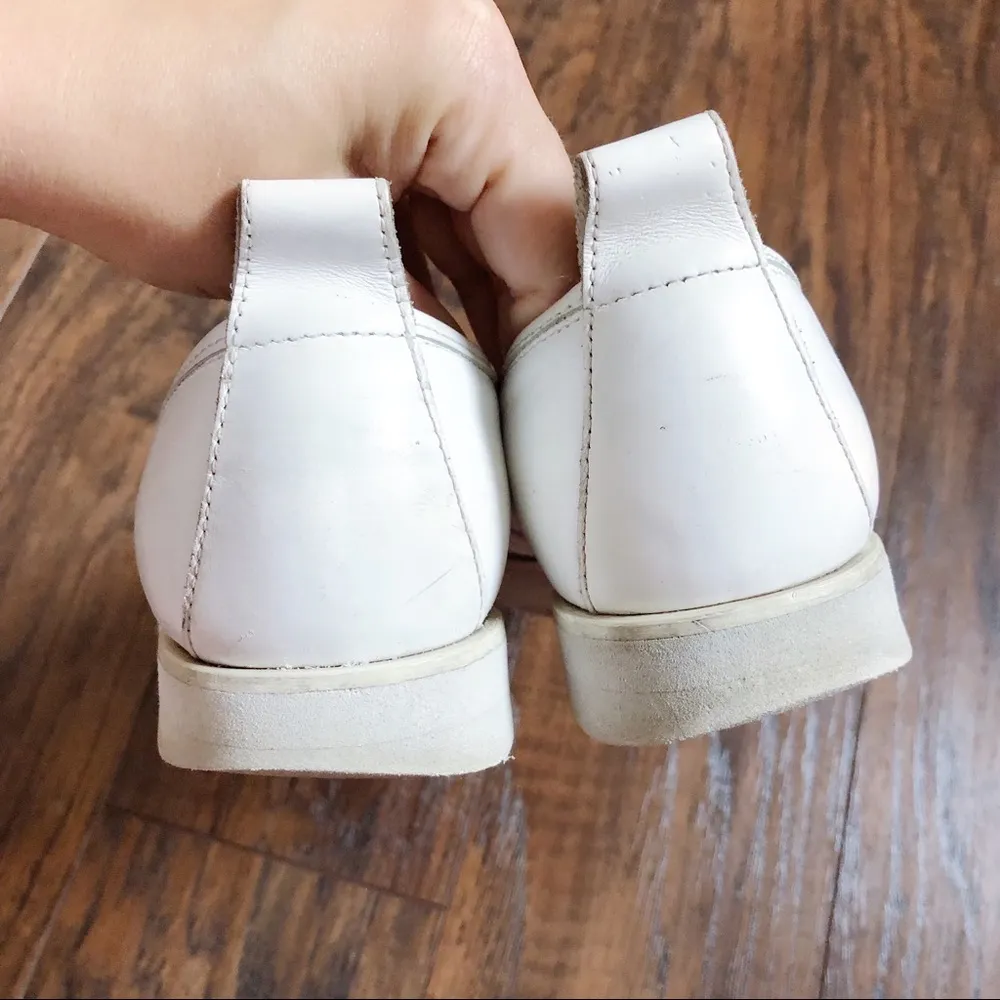 Everlane • The Leather Street Shoe white sneaker loafer slip on pointed toe flat - Image 8