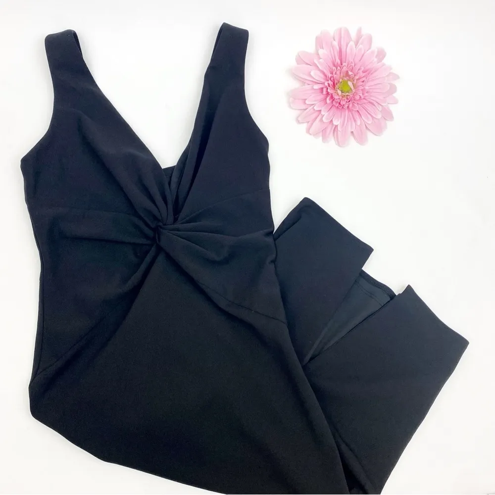 Katie May X Anthropologie BHLDN Eva Damaris Twist Front Midi Sheath Dress Black - Image 5