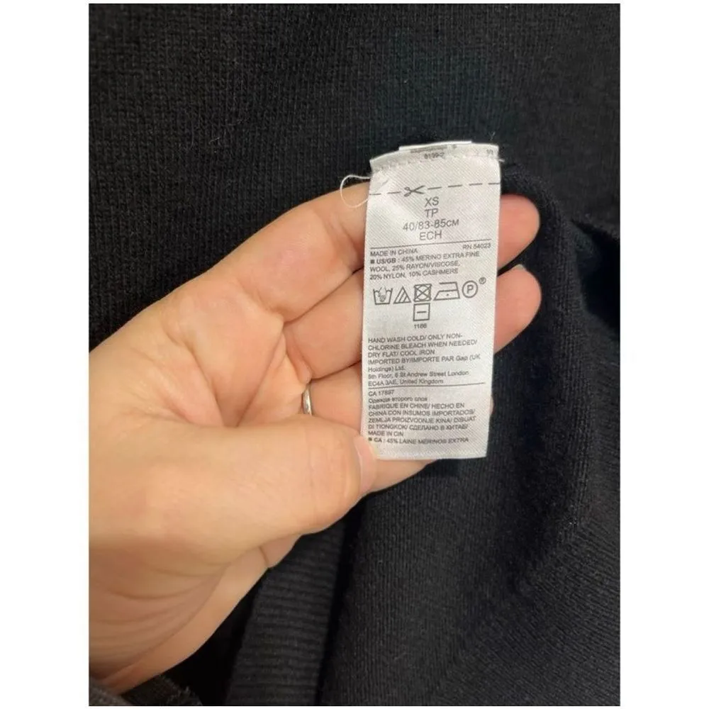 Banana Republic Cashmere Filpucci Wool Yarn Blend Sweater Size XS Women’s Black - Image 7