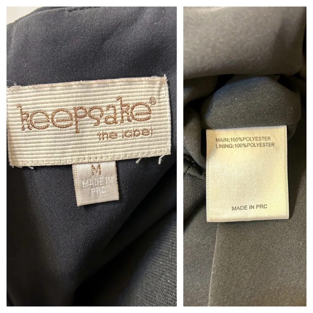 Keepsake the Label Modern Myth Mini Dress Size Medium Black - Image 12