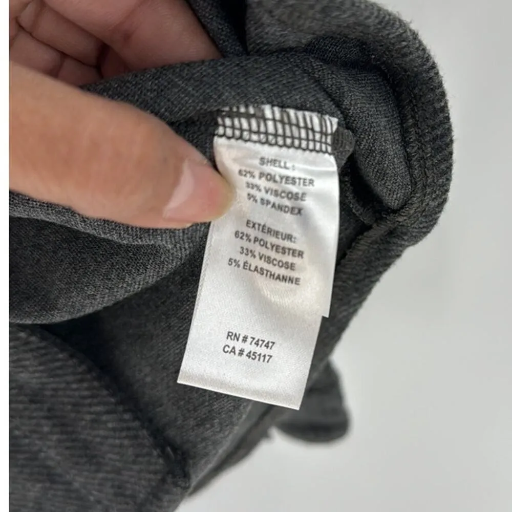 Natural Reflections gray solid River Basin knit shacket button down size S - Image 6