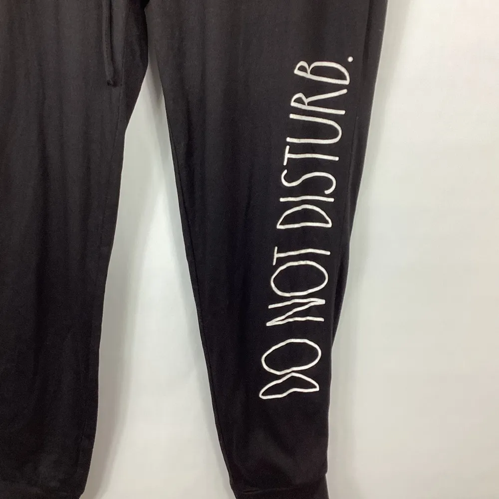 Rae Dunn Lounge Jogger Pants Do Not Disturb Size Medium - Image 2