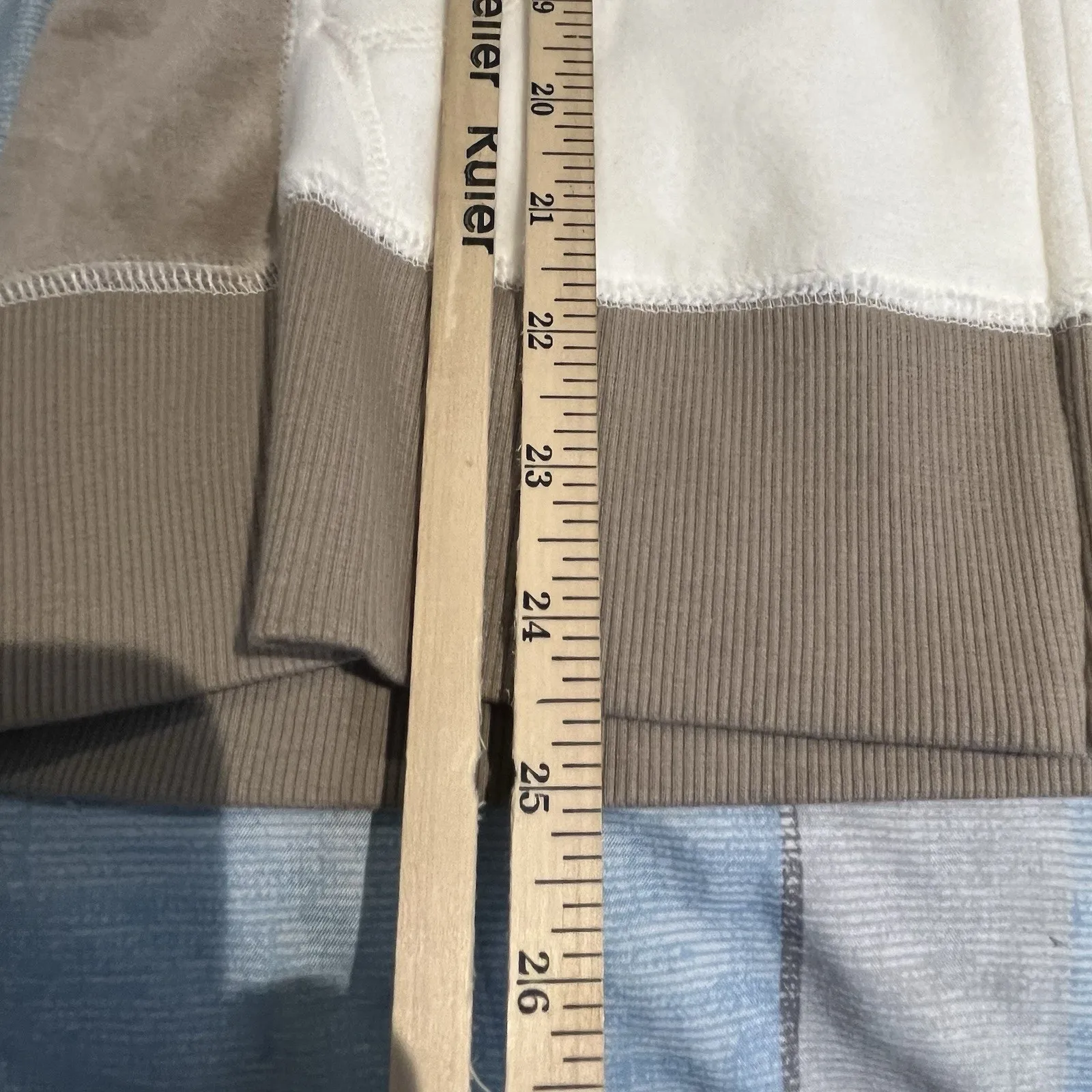 Tek Gear women's M full ip ultra soft ivory fleece hoodie NWT - Image 4