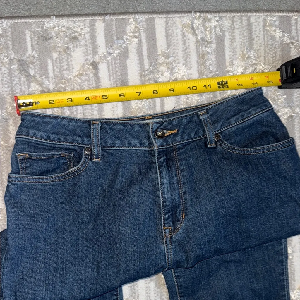 L.L. Bean High Rise Blue Jeans Classic Denim Size 10 - Image 8