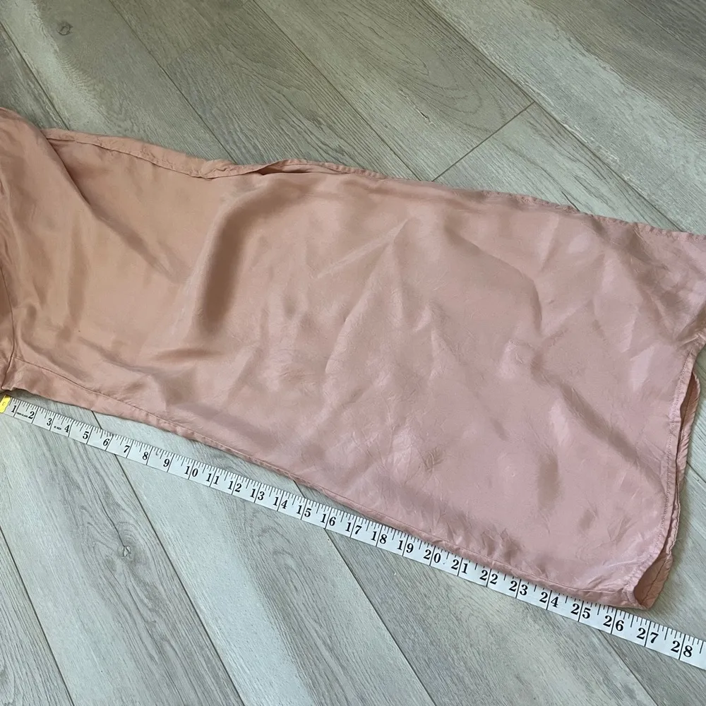 Berlook Cupro Side Split Pajama Satin Pants Pink (Small) loungewear swim coverup - Image 5