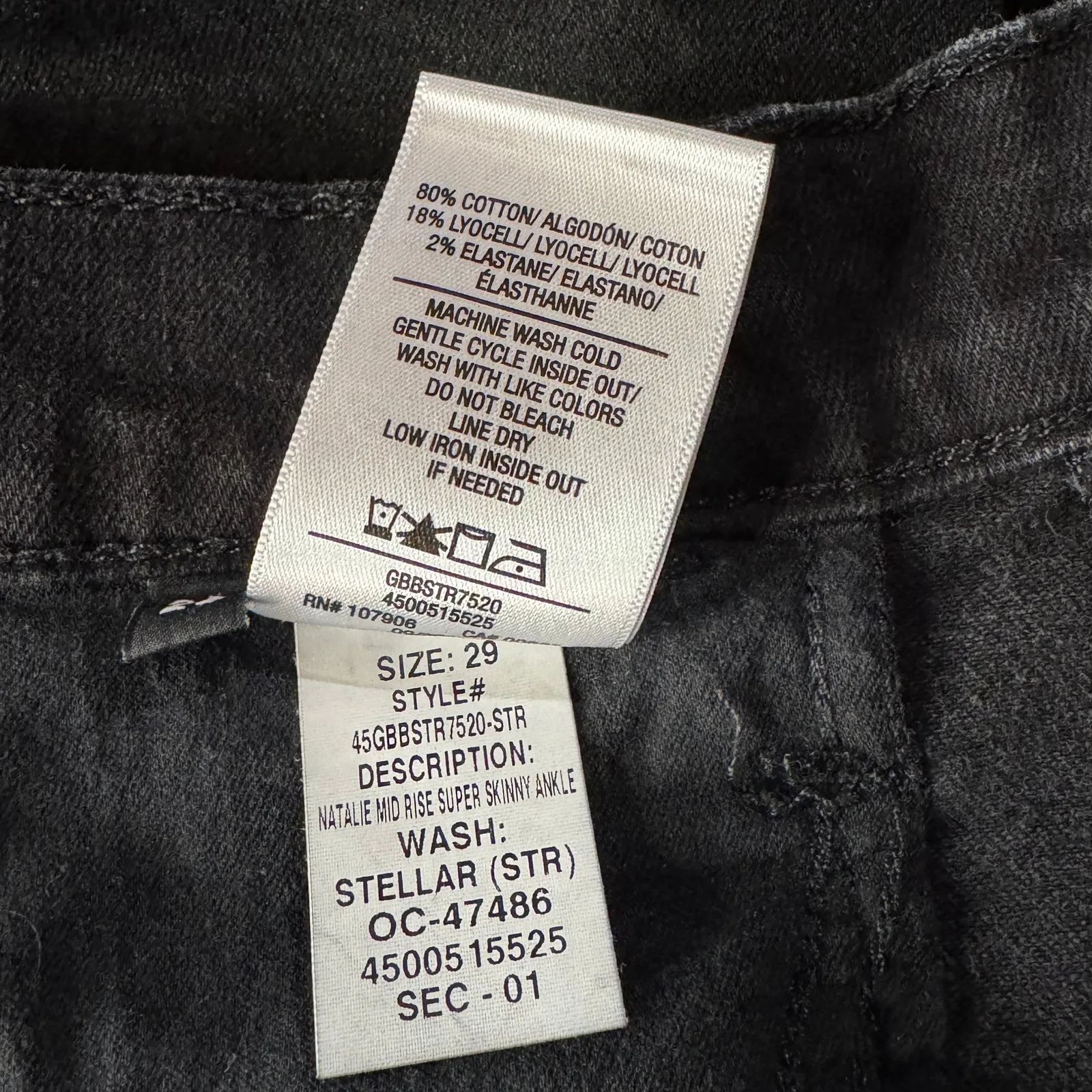 Hudson SZ 29 Natalie Super Skinny Ankle Mid-Rise Jeans Stretch Stellar Zip-Fly - Image 10