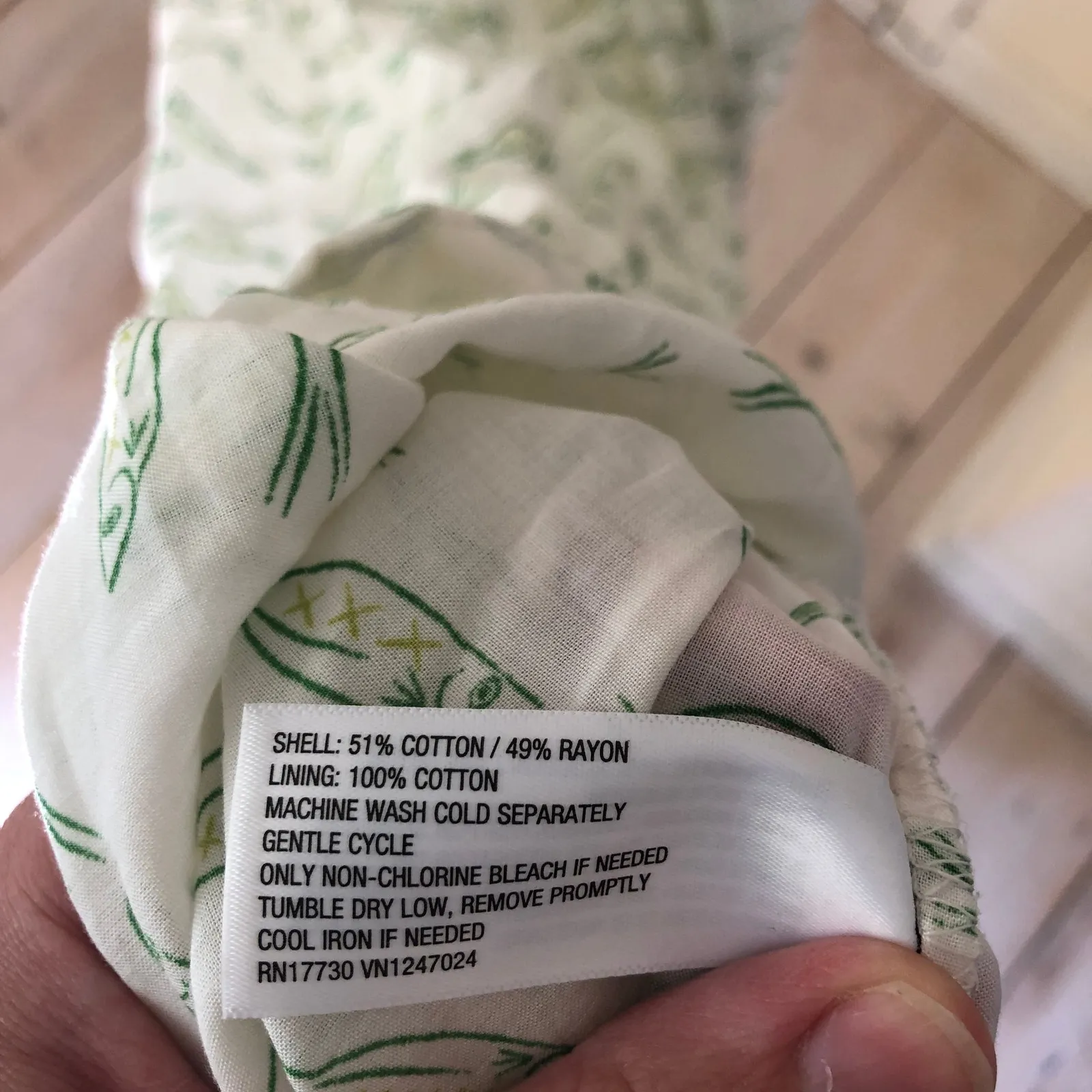 A New Day NWT Cream Green Halter Sundress Fish Sardine Print Size XS - Image 8