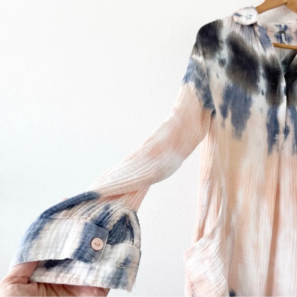 Young Fabulous & Broke Sammy Shirt Dress in Midnight Market Wash - Image 4