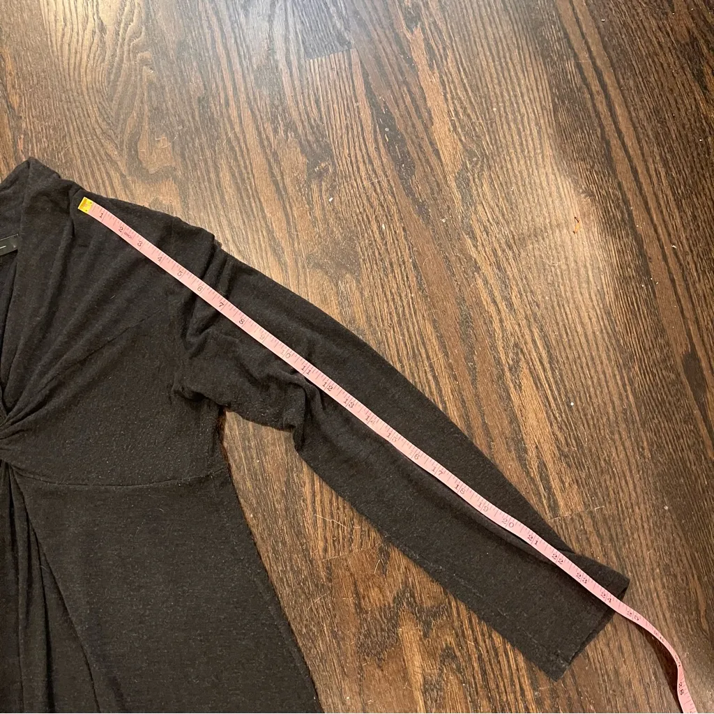 Weekend Max Mara Grey Long Sleeve Dress Gray Size L - Image 3