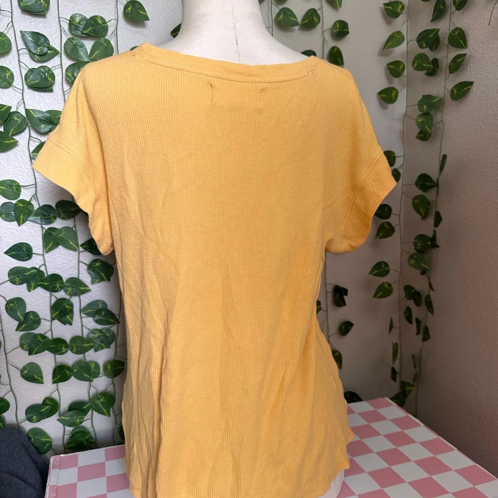Women’s Dear John Gabby Tee Short Yellow Size Medium - Image 4