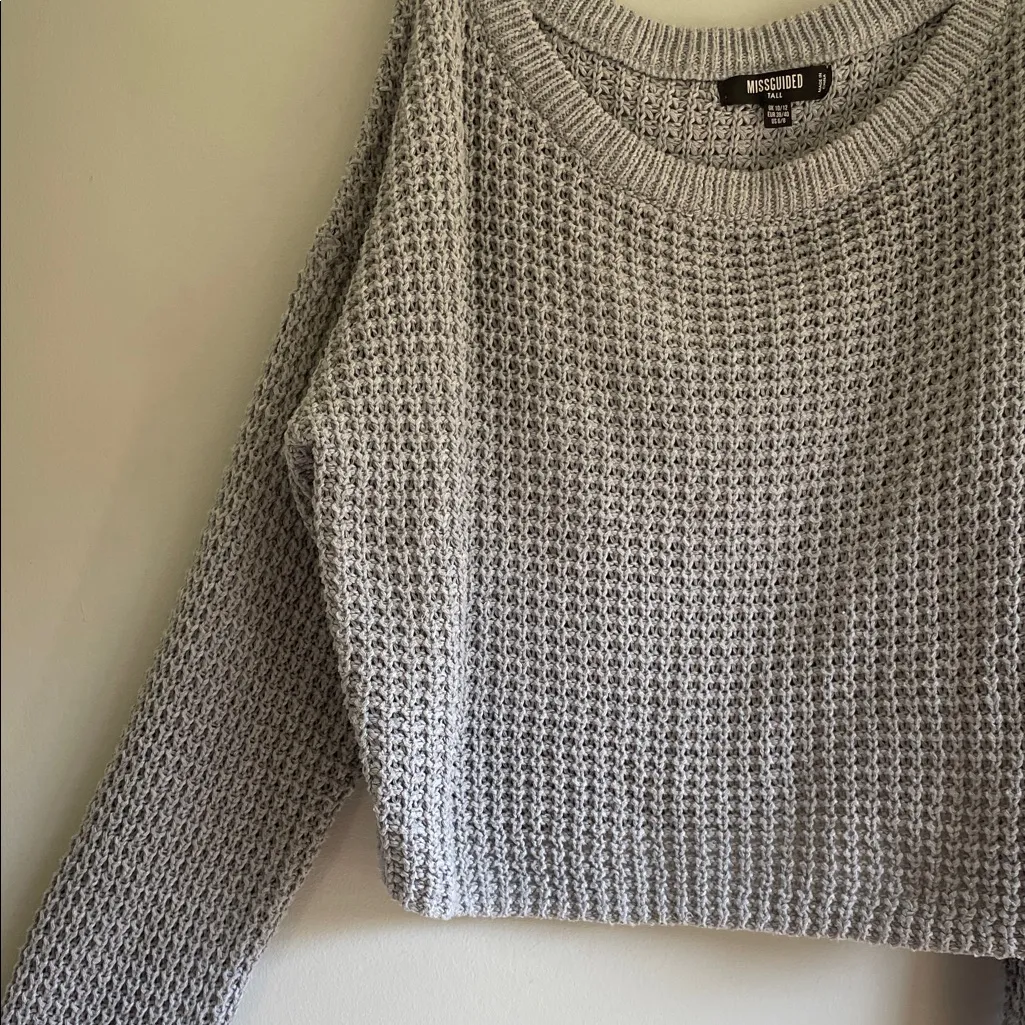 Missguided Gray Sweater - Image 4