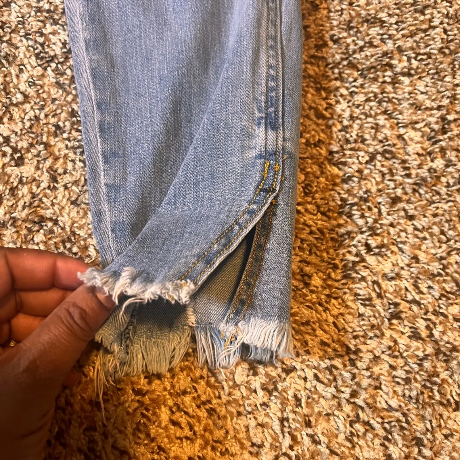 VERVET Women's Size 30 Light Wash Denim Ankle Skinny Fray‎ Hem Jeans - Image 2