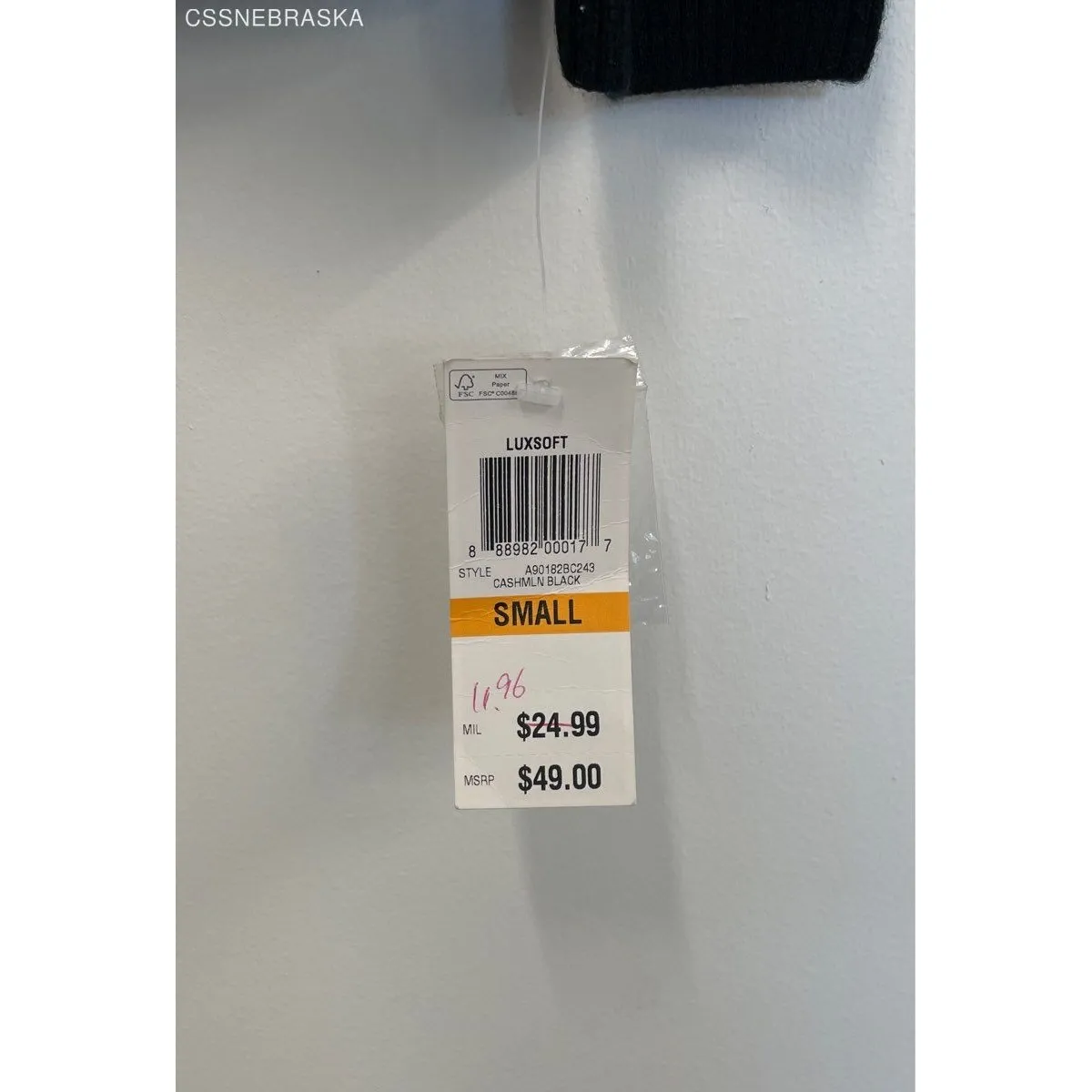 Karen Scott Black luxsoft button Up Black cardigan - Size S - Image 4