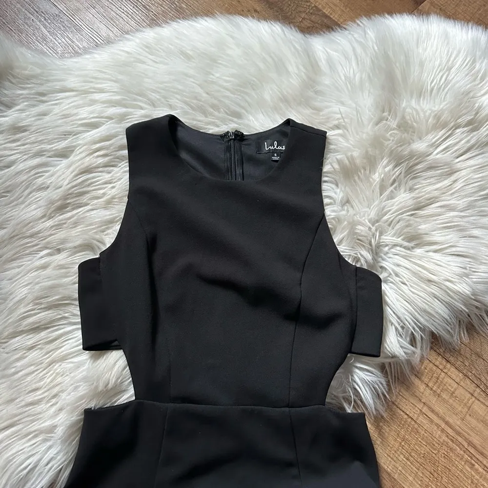 LULU’S Loving Embrace Black Cutout Maxi Dress - Image 4