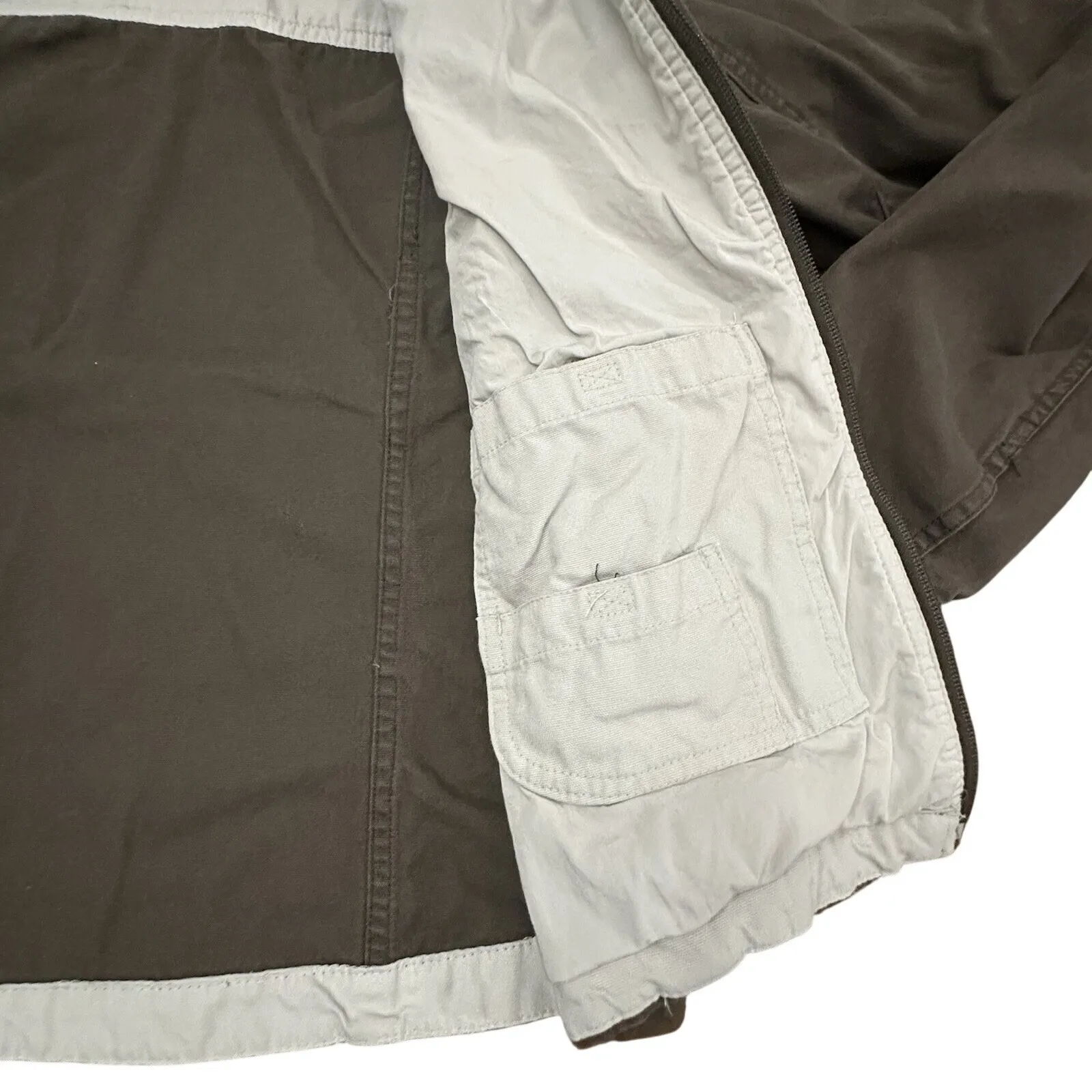 COLUMBIA JACKET Womens Small Brown Size Medium Brown Canvas-like Cloth EUC - Image 6