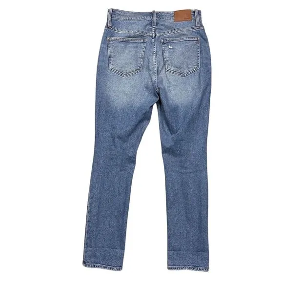 Madewell‎ Women's Perfect Vintage Jean Size 25 Blue Distressed Denim High Rise - Image 6