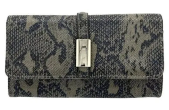 Alfani Bangle Organizer Womens Wallet Faux Leather Snakeskin Print NWOT - Image 1