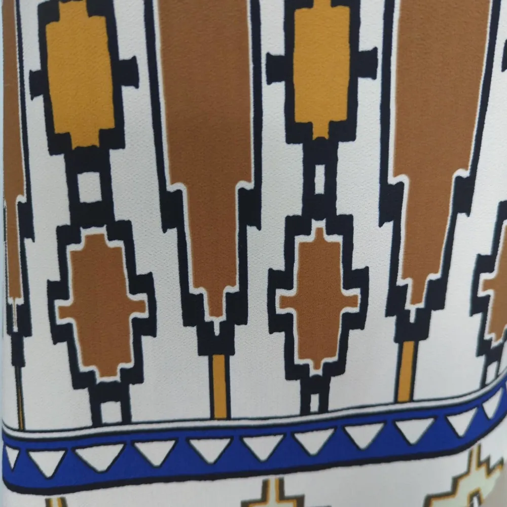 Zara Collection Womens Aztec Asymmetrical Top Sleeveless Bohemian Multicolor S - Image 4