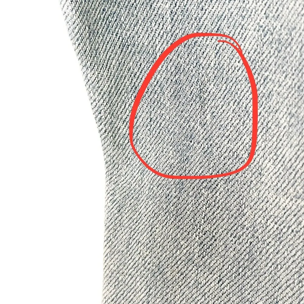 MOTHER Pleated Popular Peg Jeans Thanks Again Straight Leg Cropped High Waist 25 Blue - Image 12