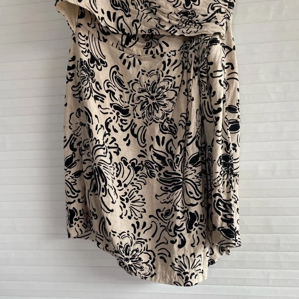 Tan Pattered Romper - Image 3