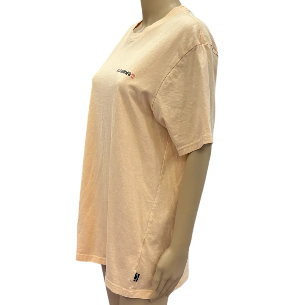 Billabong Adventure Division Organic Cotton Graphic Tee Pastel Orange Unisex XL - Image 3