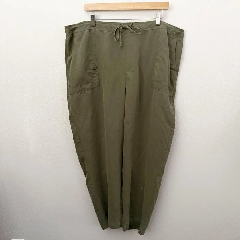 CHICO'S | Oversized Loose Pull On Casual Pants Drawstring | Vanity Size 4 (20) - Image 2