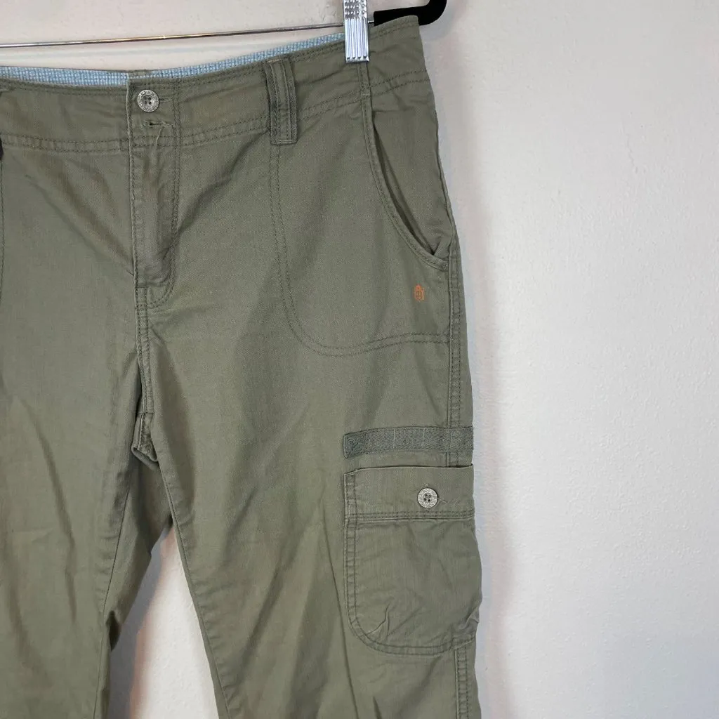 Levi's Women's 8 Y2K Capri Cargo Army Green Low Rise Pants Grunge‎ Punk Skater - Image 2