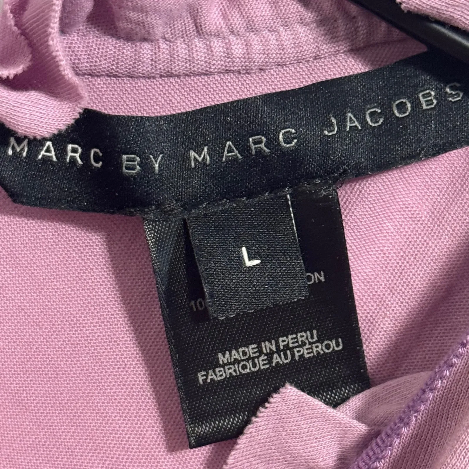 Marc by Marc Jacobs Large Lavender Pima Cotton Ruffle Tank Top Y2K Coquette - Image 8