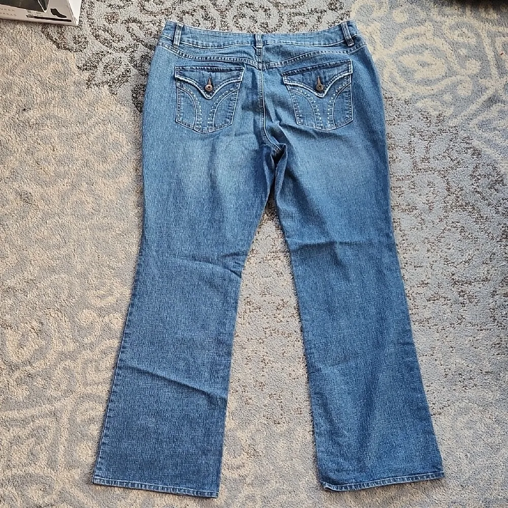 Apt. 9 Denim Bootcut Jeans Blue 14 - Image 8