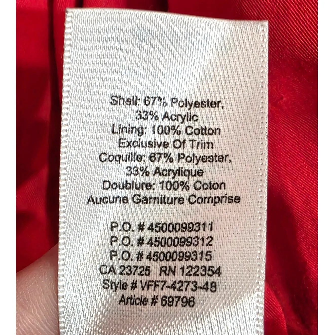 Wilfred Free Aritzia The Teddy Oversized Full Zip Jacket Red Size Medium - Image 13