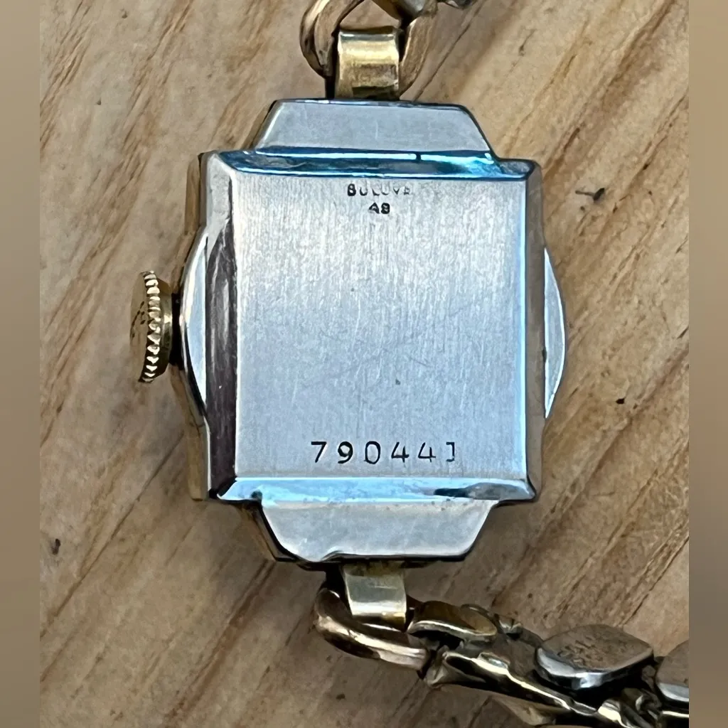 Bulova Super Rare Vintage Mechanical Ladies Watch Gold Plated Case Bracelet - Image 8