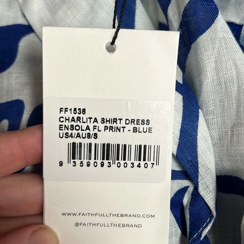 Faithfull the Brand “Charlita” Linen Shirt Dress - Image 8