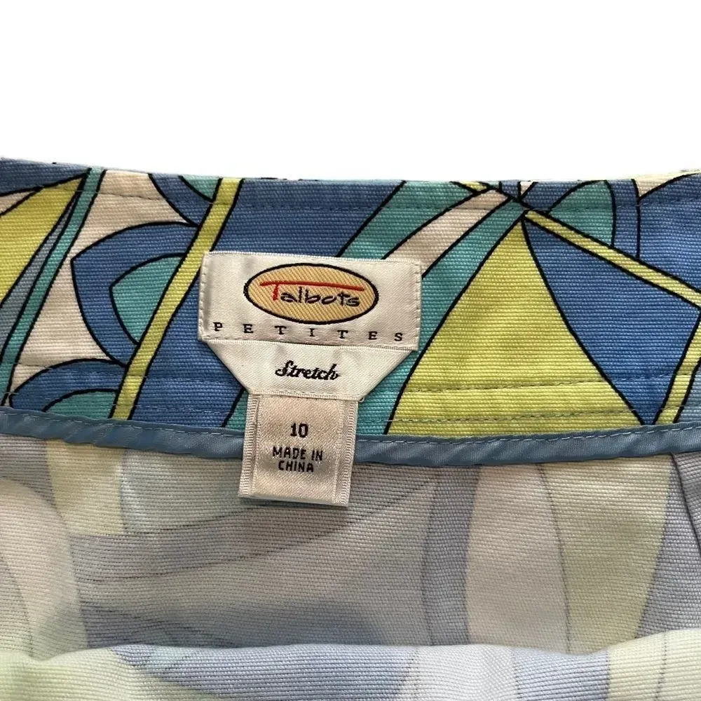 Talbots Size 10P Geometric Print Pencil Skirt - Image 3