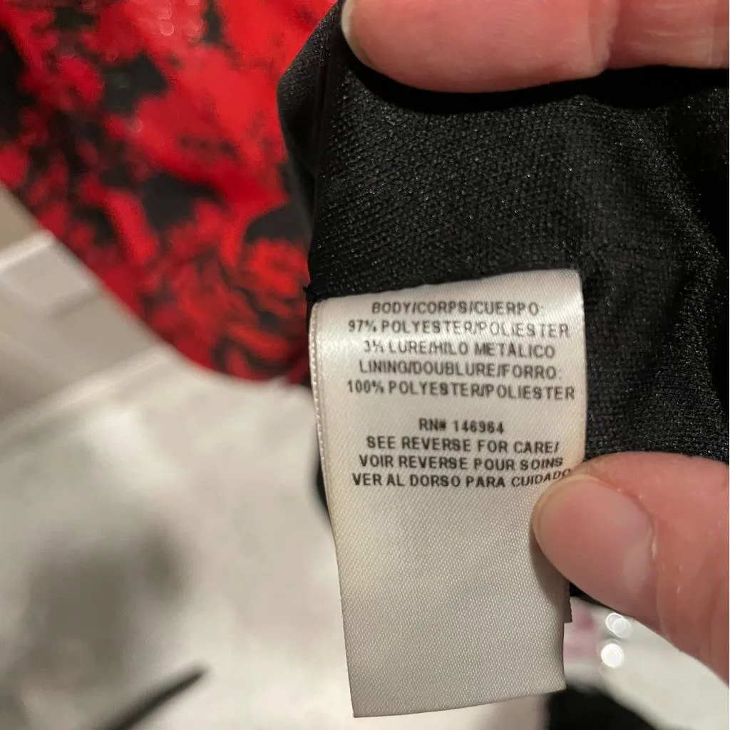 Beautiful Julia Jordan fairy whimsigoth mock neck maxi floral shimmer dress - Image 8