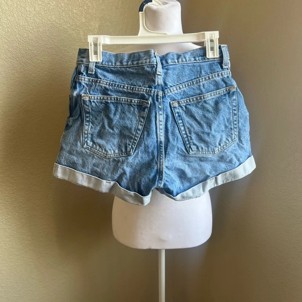 GAP vintage high rise roll up denim jean shorts | 4 - Image 3