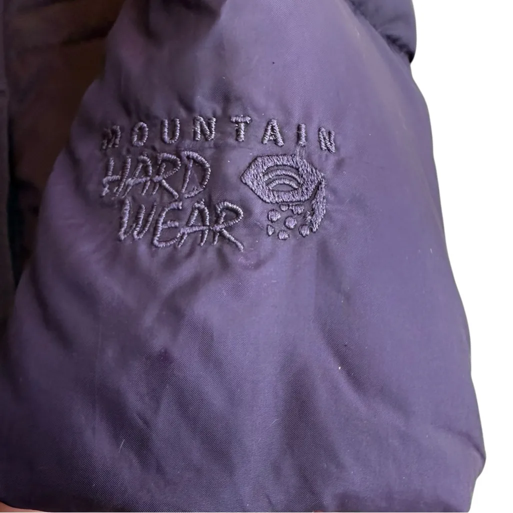 Mountain Hardwear Size L Quilted Down Puffer Jacket Purple Longline Winter Coat - Image 4