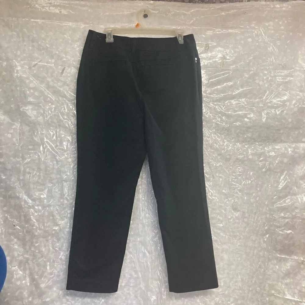 VALERIE STEVENS Women’s Cropped Pants Black Size 10‎ Stretch Inseam 25” - Image 9